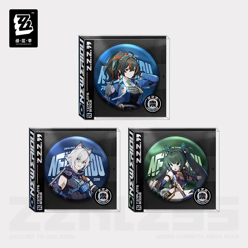 

[Genuine] Game ZZZ Zenless Zone Zero Zhu Yuan Qingyi Cosplay 75MM Tinplate Lapel Pin Anime Seth Lowell 3D DIY Brooch Halloween