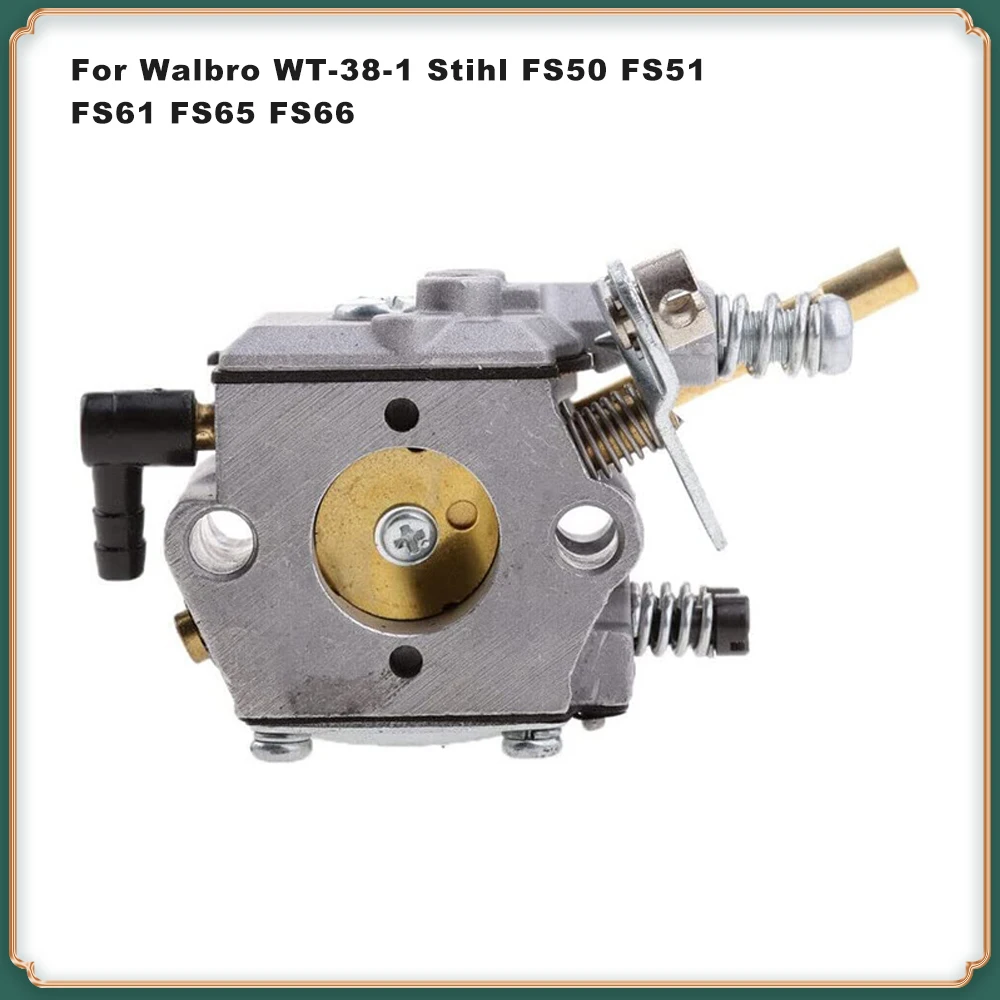 Replacement Carburetor Kit for Stihl FS50 FS51 FS61 FS65 FS66 String Trimmer - Fits Walbro WT-38-1 Mower Carburetor