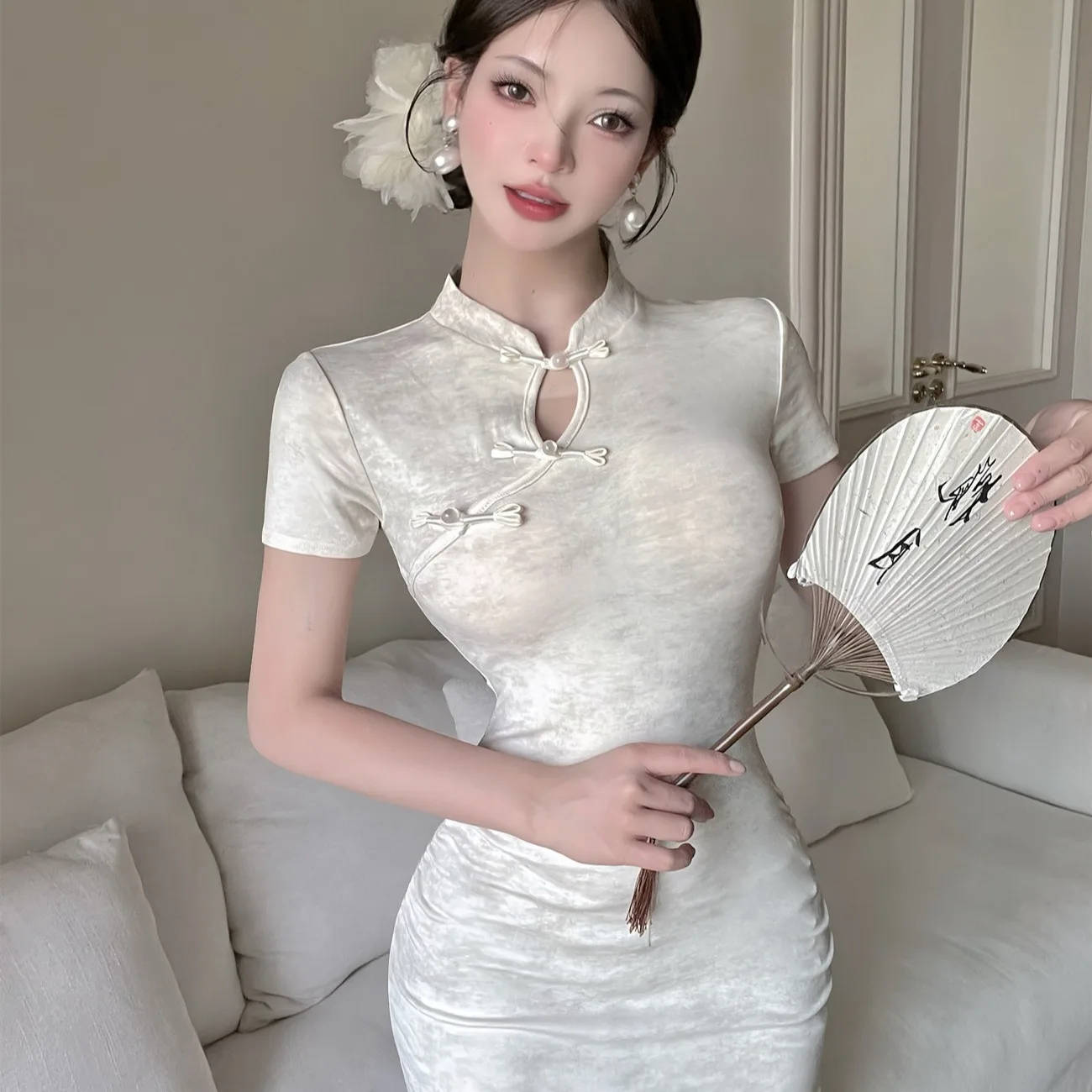 Sexy Lange Verbeterde Dr Dichtgeknoopt Halflange Bodycon Koreaanse Sle Pendelen Herfst Nieuwe Collectie Dames Faion