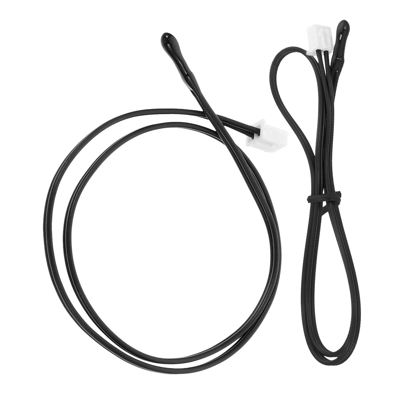 2pcs Universal Air Conditioner Temperature Ntc Probe Waterproof Fast Response Rubber Head Wide Compatibility Hvac Repair Digital