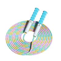 Bamboo Joint Soft Bead Skipping Rope Anti-Skid 2.8m Segmented Fitness Jump Rope Environment Protection Professional Sports Rope