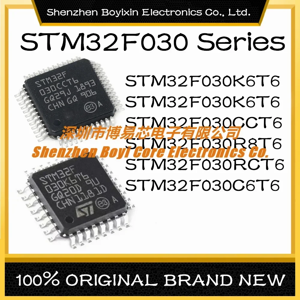 

STM32F030K6T6 STM32F030C8T6 STM32F030CCT6 STM32F030R8T6 STM32F030RCT6 STM32F030C6T6 New Original Genuine