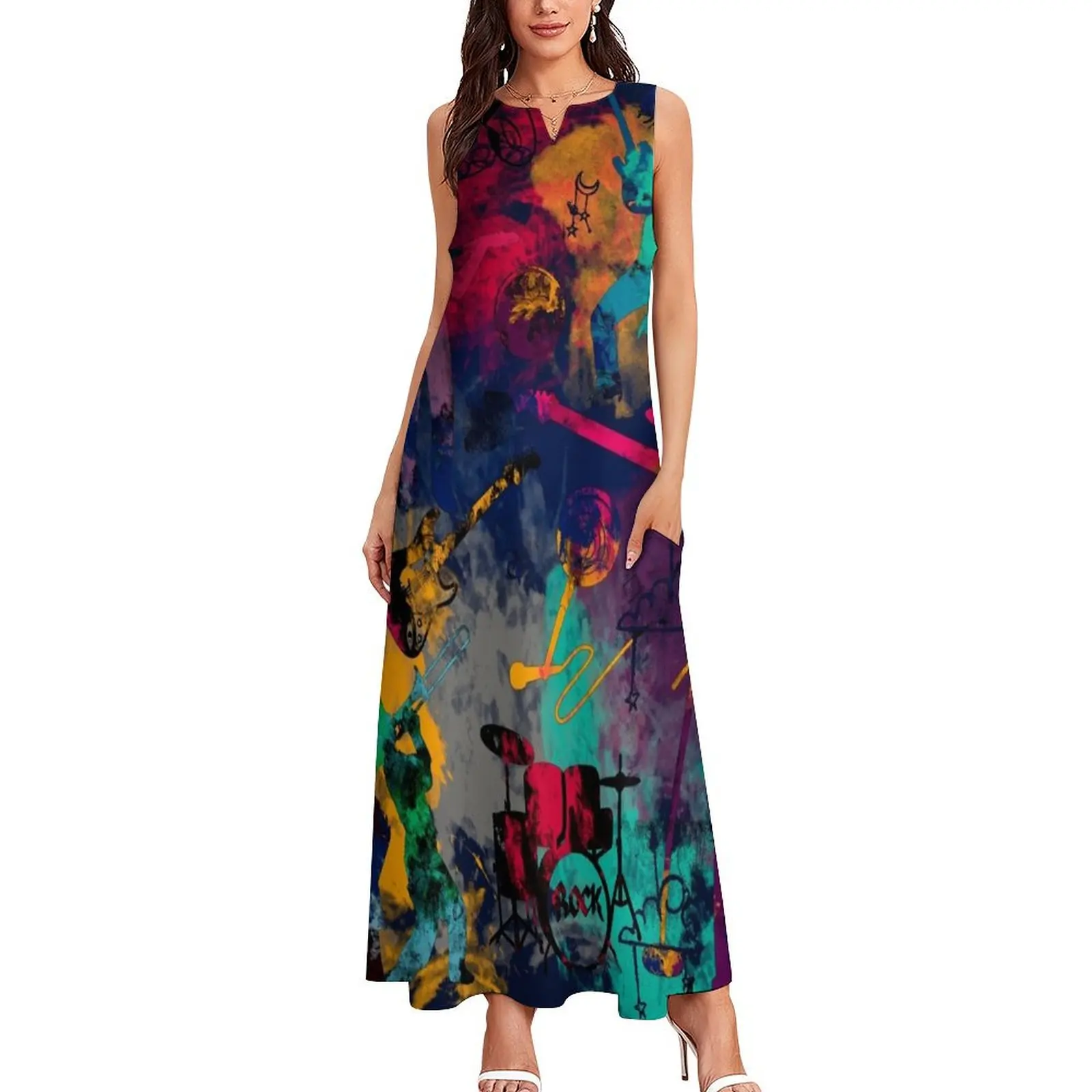 Rock band Long Dress women