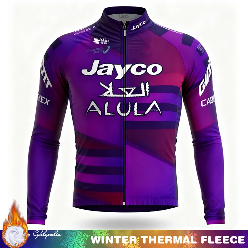 

Winter Thermal Fleece Cycling Jersey Man Men Clothing JAYCO Mens Clothes Road Bikes Termal Men's Bicycle Retro Outfit Mountain