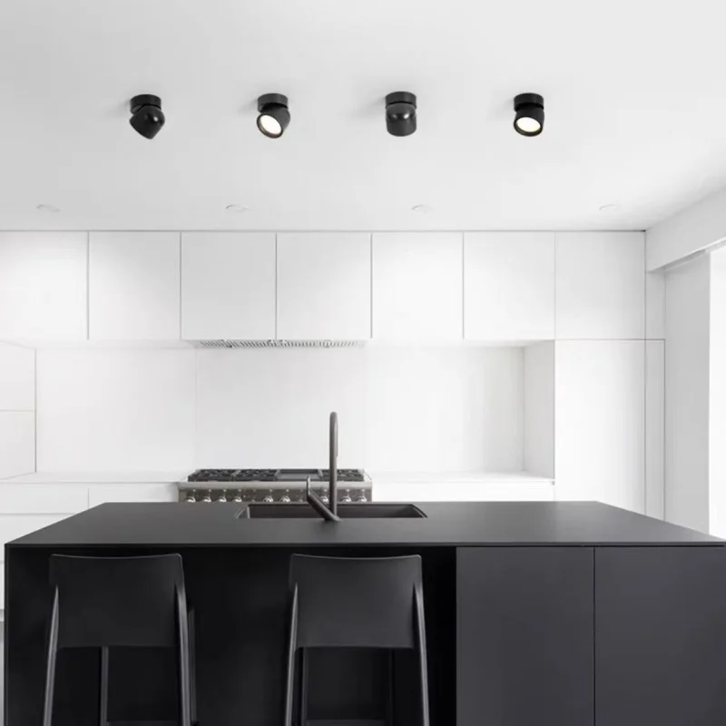 360 °   Rotatif monté en Surface LED Downlight Dimmable 5W7W9W12W15W18W20W plafonnier AC90V-285V ampoule lampe salon