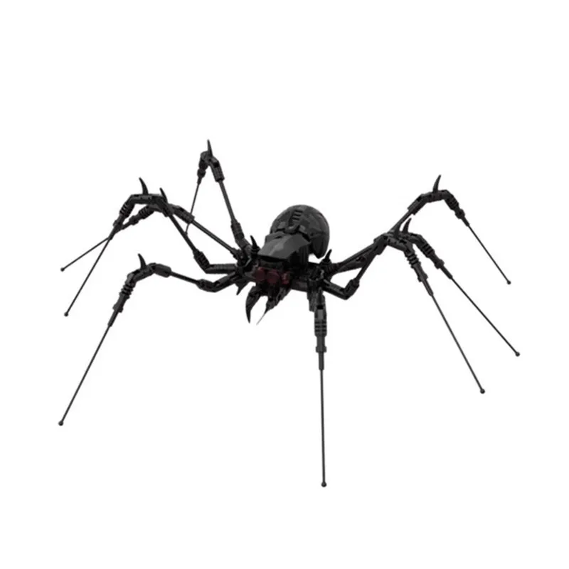 Building blocks, black scorpions, spiders, insect, animal, terrifying creatures, deformed figurines and toys