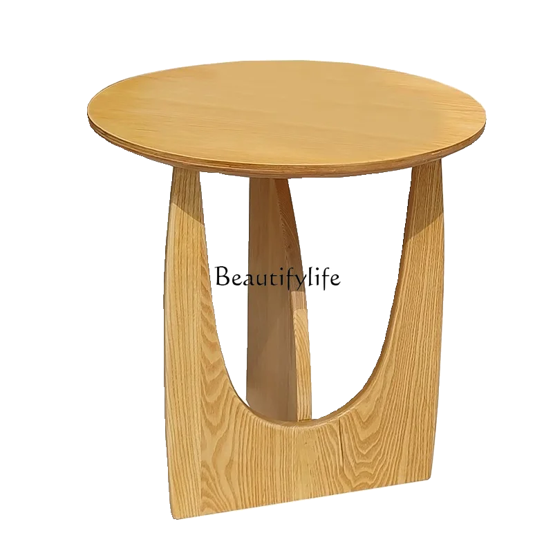 Ancient Style than Ash Tea Table Design Artistic Living Room Side Table Solid Wood