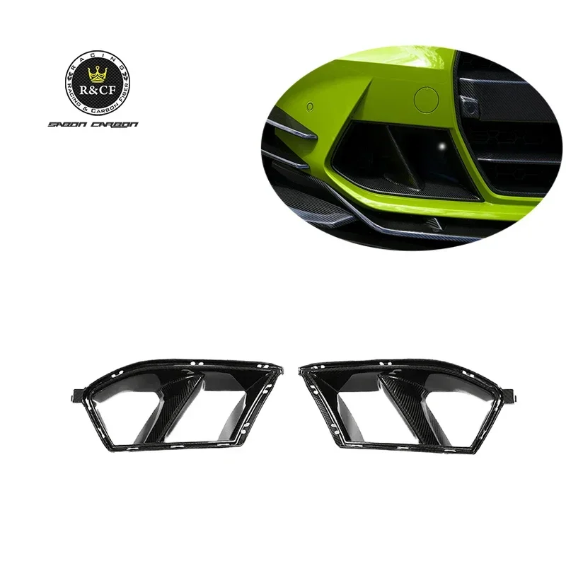 2021+ MP Style Carbon FIber Front Bumper Lower Grills Air Intake Side Vent For G8X M3 M4 Drop shipping