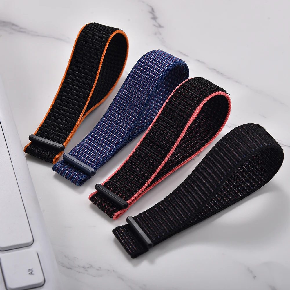 2025 Nuovo cinturino per orologio in nylon elastico 20mm 22mm cinturino regolabile per orologio Garmin/Fitbit leggero resistente al sudore unisex
