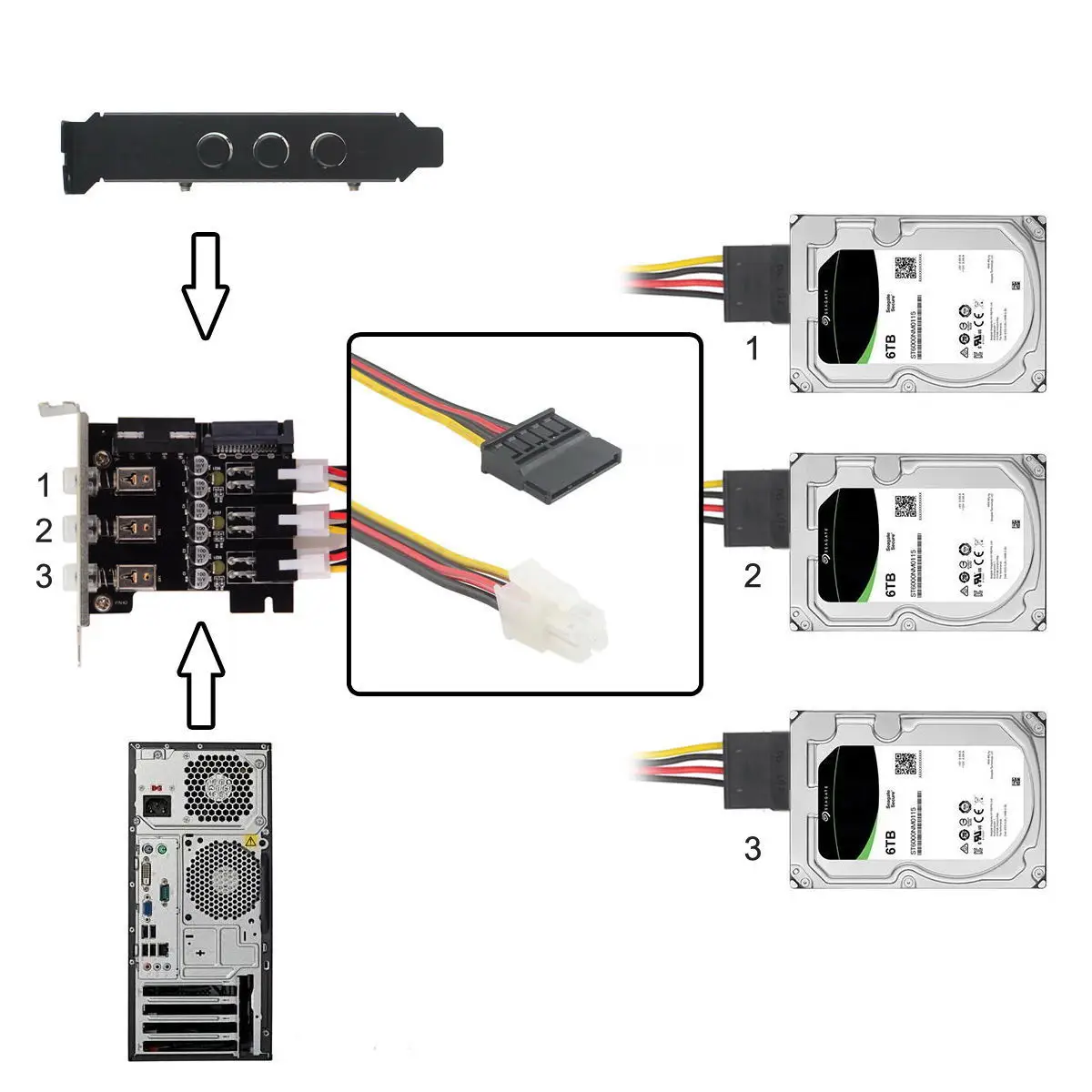 CY-Ports نظام تحكم في القرص الصلب ، تحكم ذكي ، محرك الأقراص الصلبة ، SSD ، مفتاح طاقة مع قوس منخفض المظهر