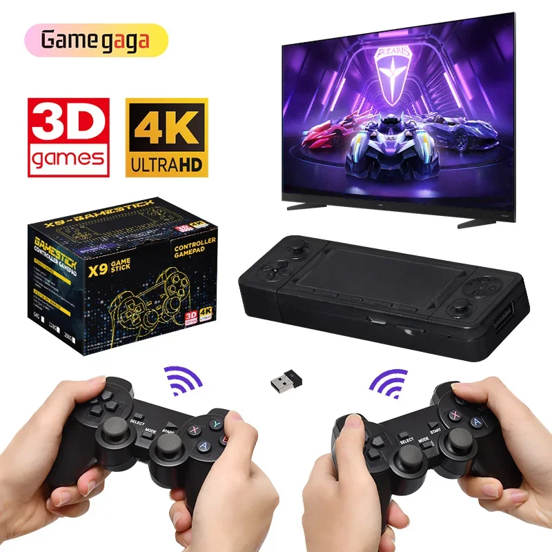 X9 Game Stick 4k Game Console Classic Game Console 64gb