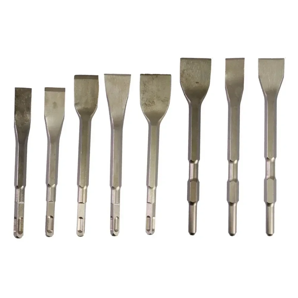 1PC Meißel Bits Platz/Runde Griff Schaft Carbon Stahl Punkt Nut Solarplexus Flache Meißel Bohrer Für Beton ziegel Wand Bohren