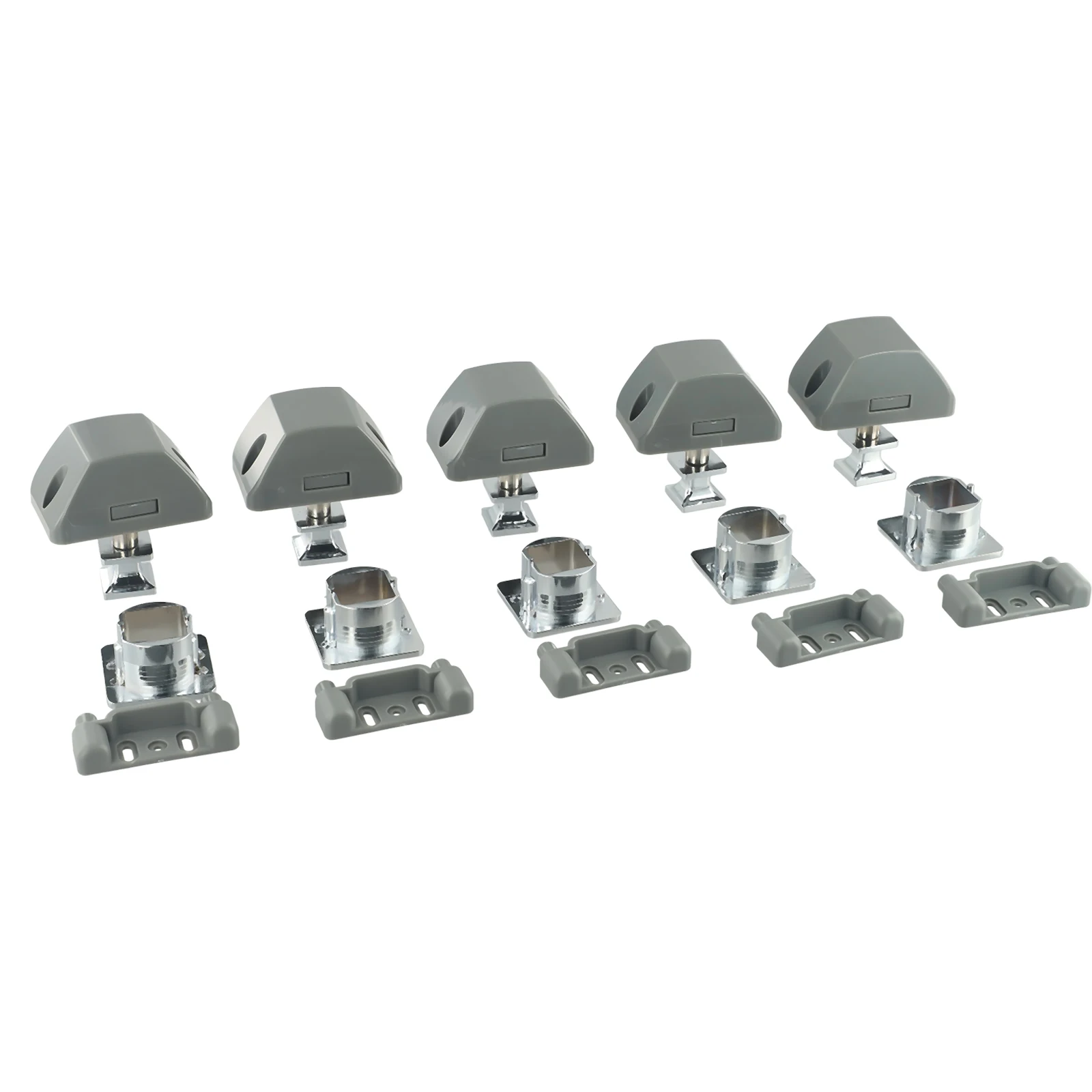 Reliable and easy to install Zinc alloy Push Button Catch Lock for Cupboard Door for motorhome Cabinet for camper for caravan