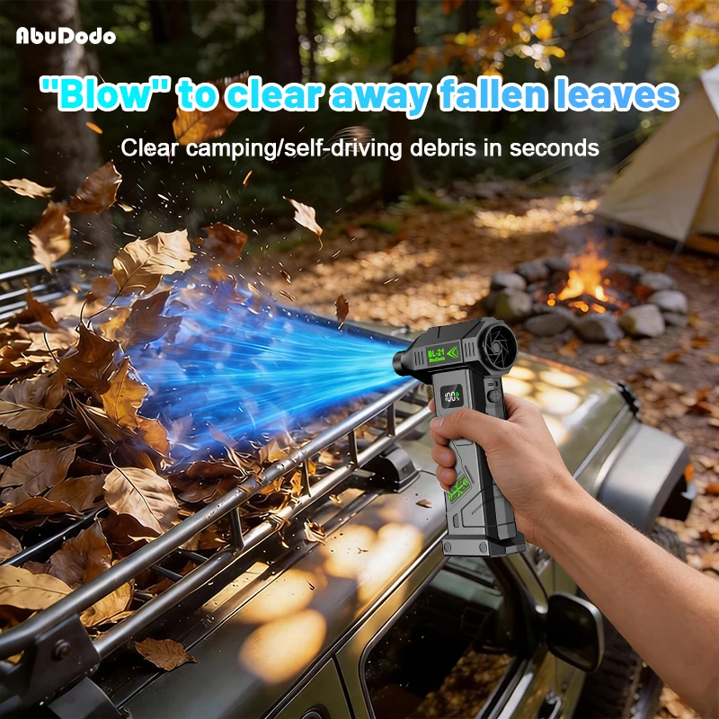 9000000RPH Super Strong Cordless Turbine,55m/s WindSpeed,High Power Air Duster, Portable Snow Blower,Car Snow Removal and Dust