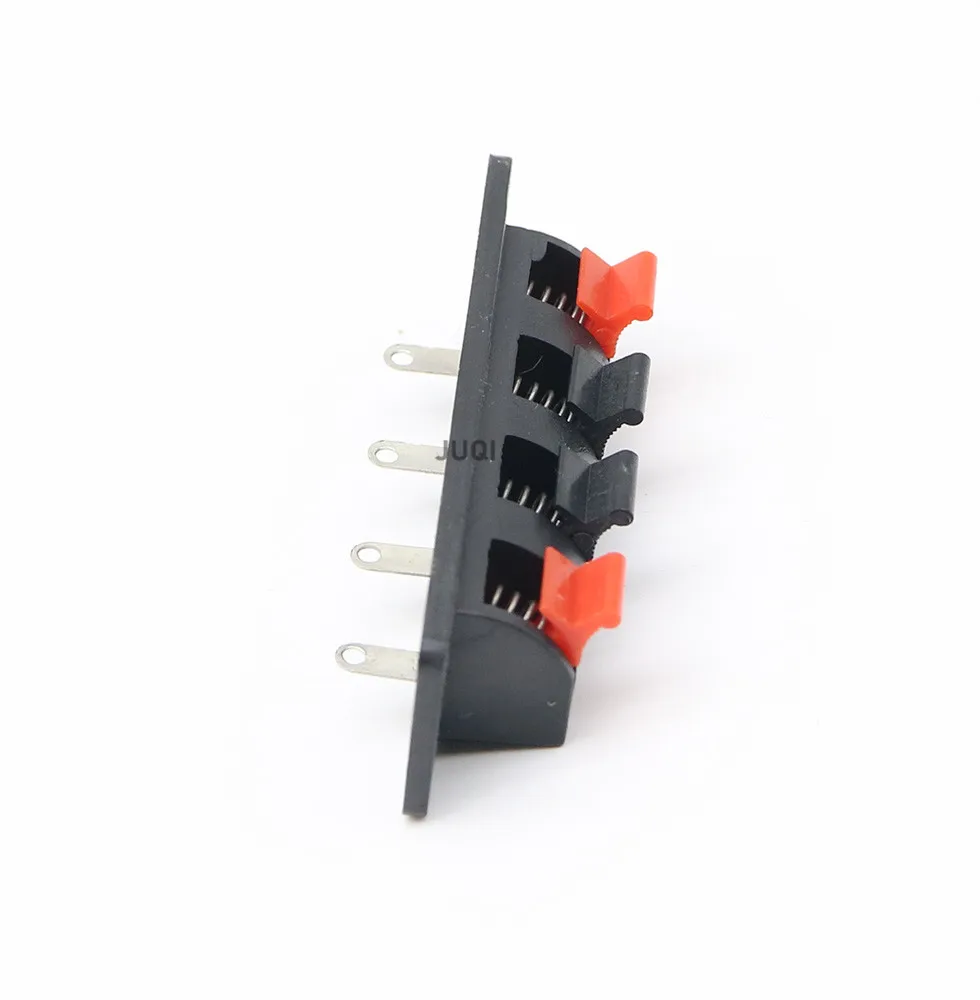 Picture 6: 2/5PCS Audio 4P terminal 4 Positions Connector Terminal Push in Jack Spring Load Audio Speaker Terminals