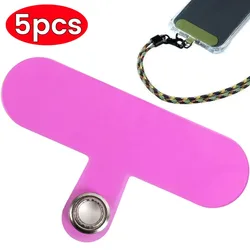 5/1Pcs Mini Universal Mobile Phone Lanyard Card Gasket Clear Neck Band Clip Patch for iPhone Samsung Xiaomi Phone Patch Tab