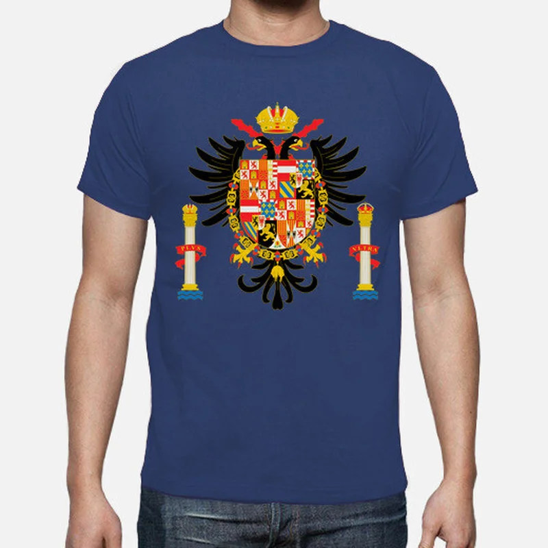 Imperio Español Spanish Empire Coat of Arms Men T-Shirt Short Sleeve Casual Cotton O-Neck Summer T Shirt