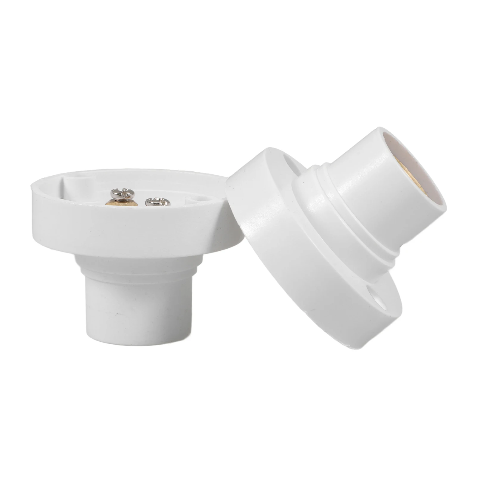 

2Pcs E14 Screw-in Small Bulb Holders Round Lamp Socket for Electrical Quality Testing Lighting Accessories Bulb Socket