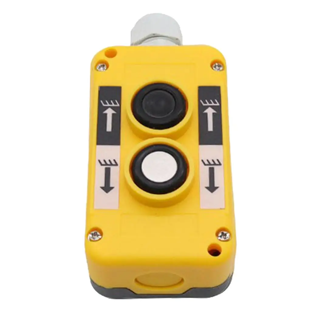 COP2B Crane Button Switch Box Lifting Dustproof Rainproof Plastic Yellow