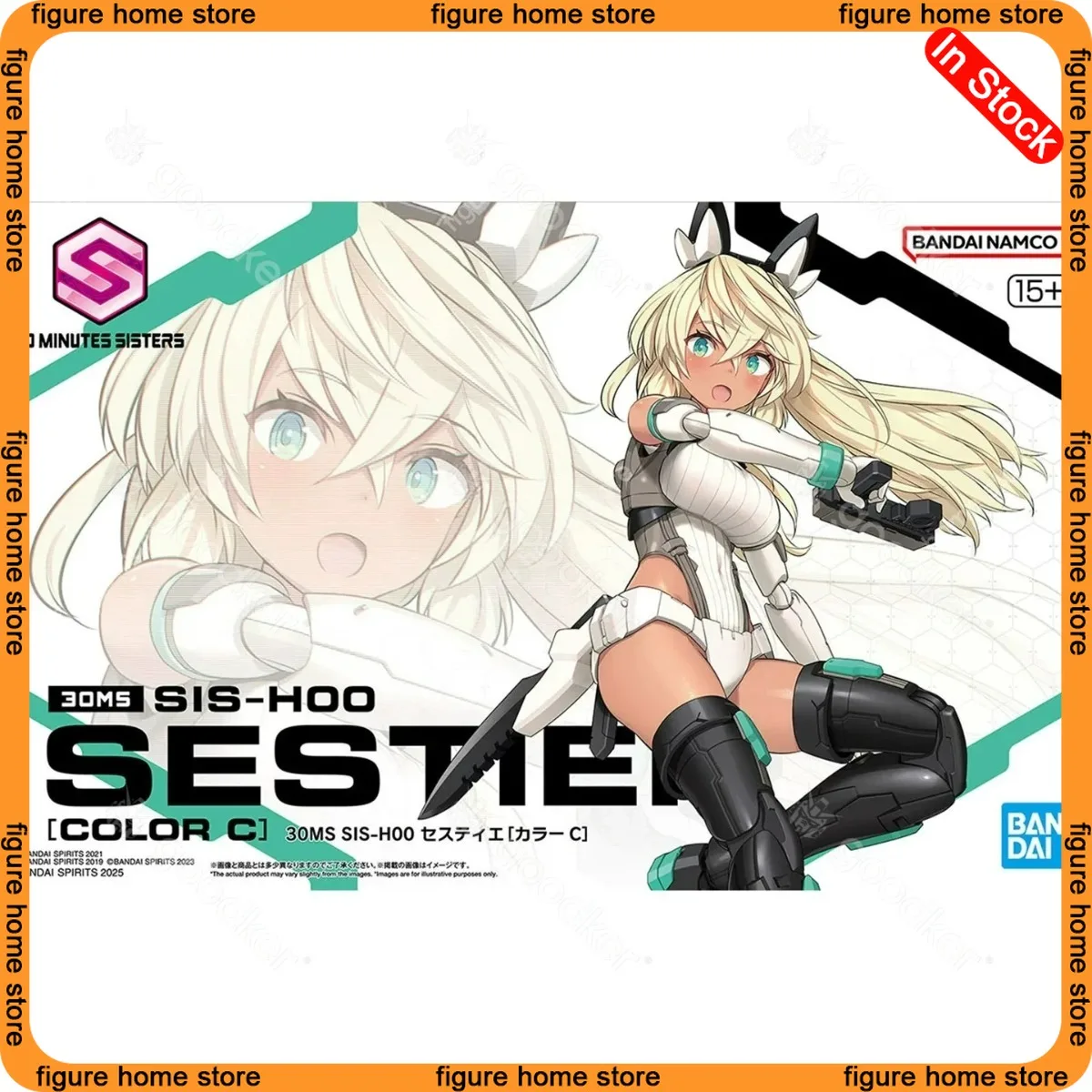 

In Stock Bandai Assembly Model 30MS Mecha Girl SIS-H00 Ceres Black Skin Color C Toy Gifts