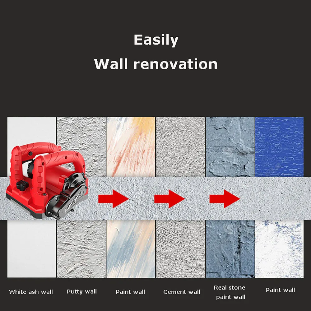 Electric Shoveling Putty Planer Concrete Whitewash Wall Renovation 2990W/4280W/4580W Wall Planer High Power Shovel Machine