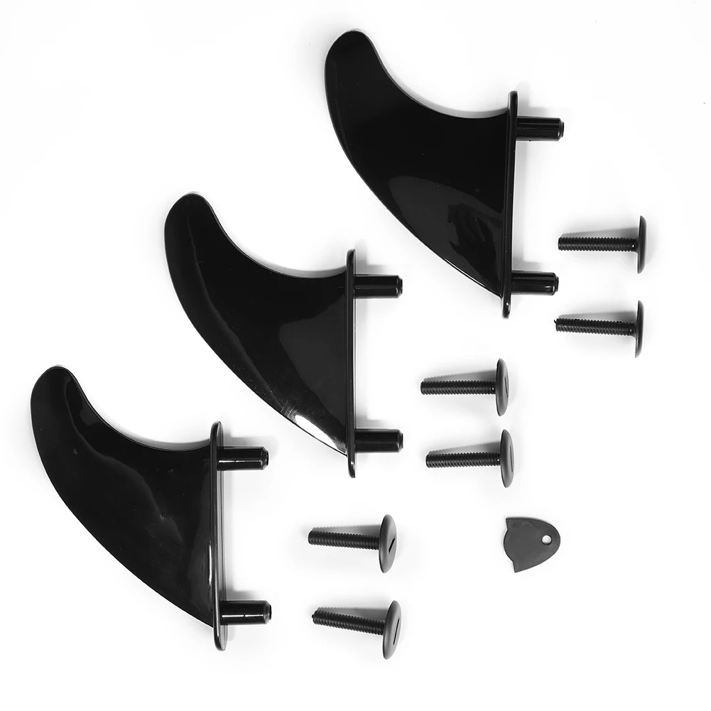 ชุดครีบกระดานโต้คลื่นแบบนุ่มพกพา 3 ชิ้น ชุดครีบกระดานโต้คลื่นน้ำหนักเบา ชุดติดตั้งครีบกระดานโต้คลื่น อุปกรณ์เสริมสำหรับการเล่นเซิร์ฟ