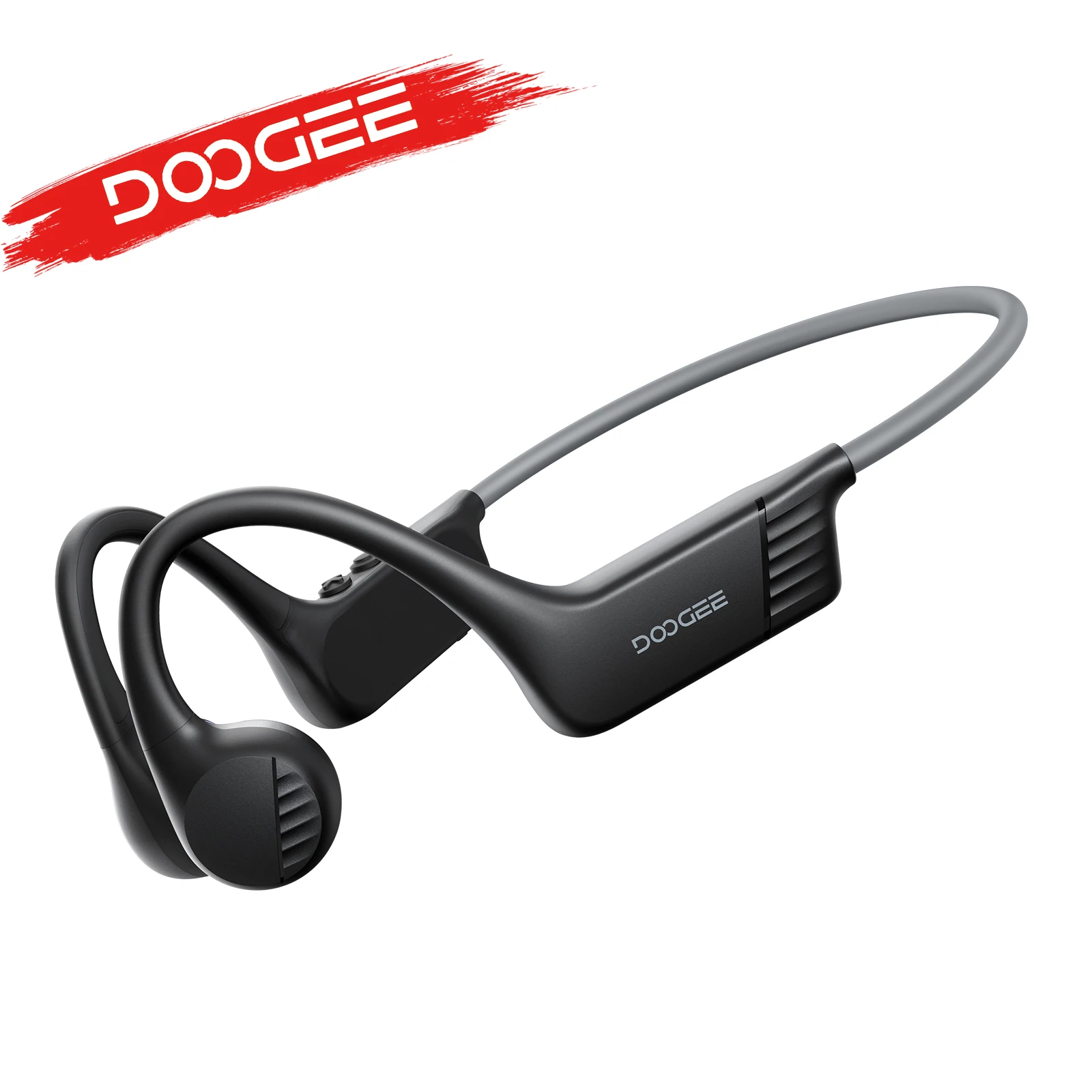 Écouteurs à conduction osseuse DOOGEE BoneBeat Run pour le sport en extérieur, écouteurs sans fil à oreille ouverte, Bluetooth 5.4, étanches, musique et appels