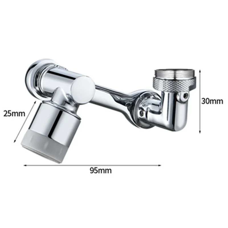 99% universale 1080 ° rotazione Extender rubinetto aeratore plastica Splash filtro cucina lavabo rubinetti Bubbler ugello braccio robotico