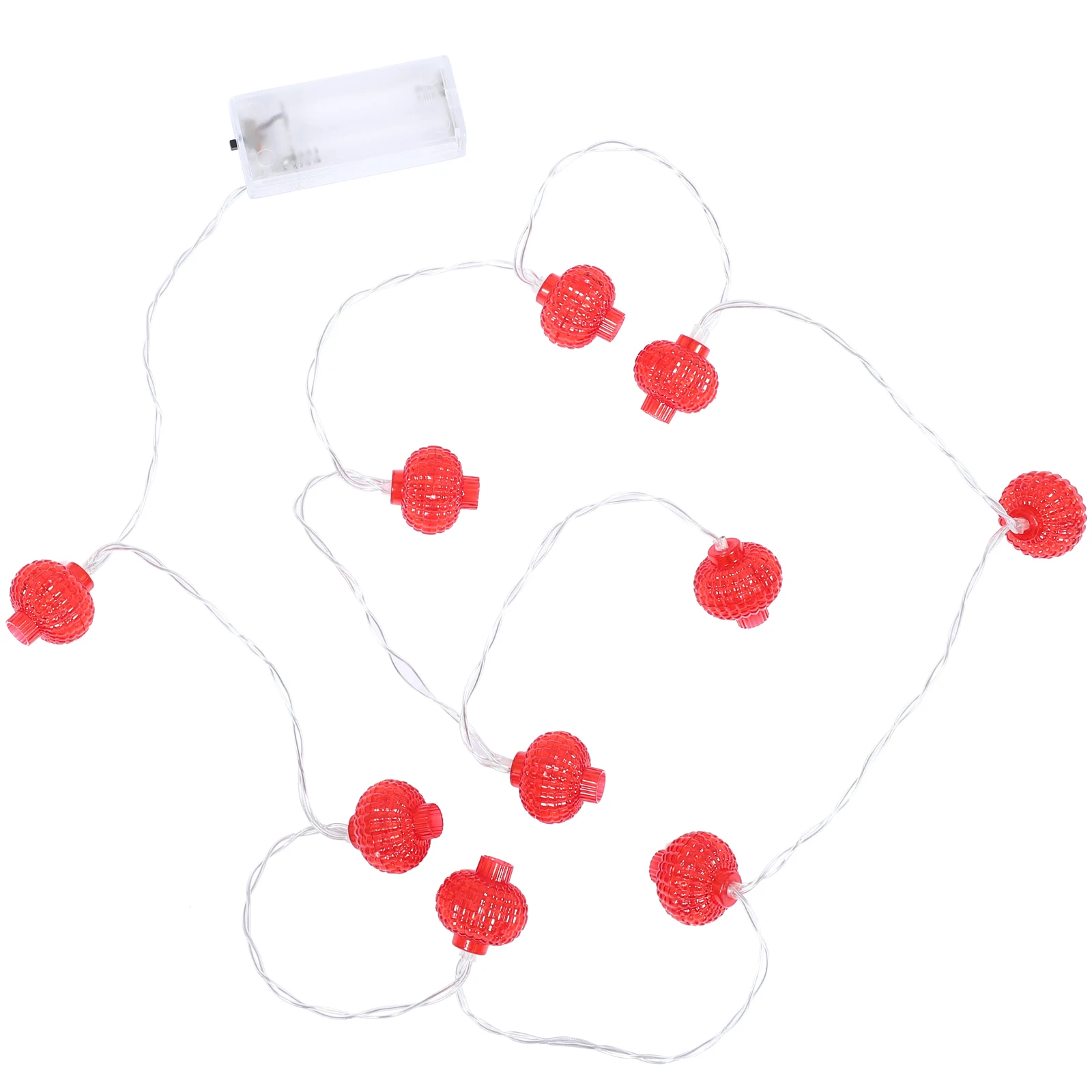 

10 LED String Lights 1.6m Operated Chinese Lanterns for Yard Decoration New Year Party Spring Festival Banquet