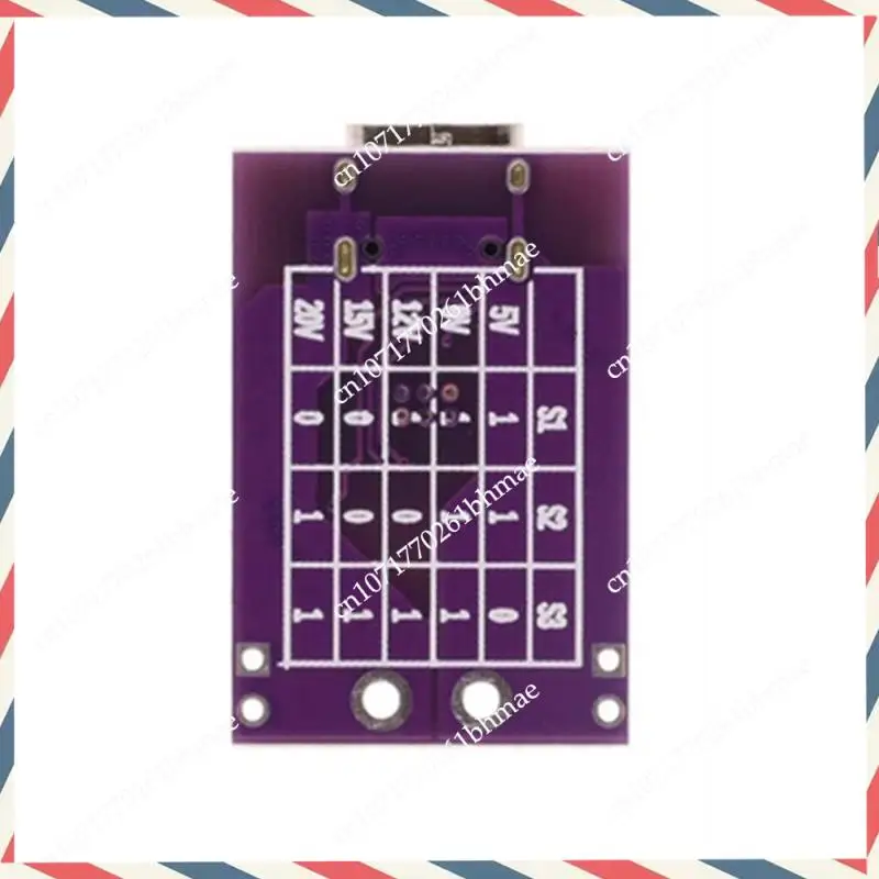 -A21Z 1Pcs Type-C QC PD2.0 PD3.0 To DC Spoof Fast Charge Trigger Poll Detector USB-PD Notebook Power Supply Change Board