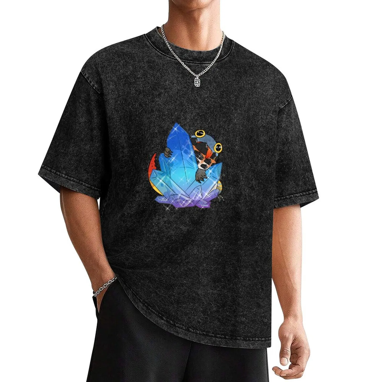

Monster Hunter World Dodogama with Crystal T-Shirt summer tops vintage anime shirt football t shirt mens graphic t-shirts funny