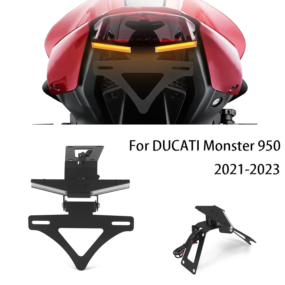 

For DUCATI Monster 950 Motorcycle Rear Short Tail Stock Tidy License Plate Holder Tailstock Bracket Kit 2021 2022