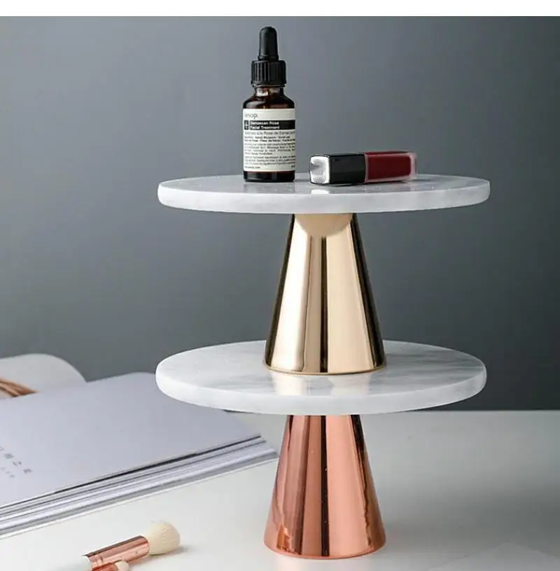 

Natural Marble Tray Cake Dessert Display Modern Minimalist Home Decoration Fruit Snack Bread Makeup Stand