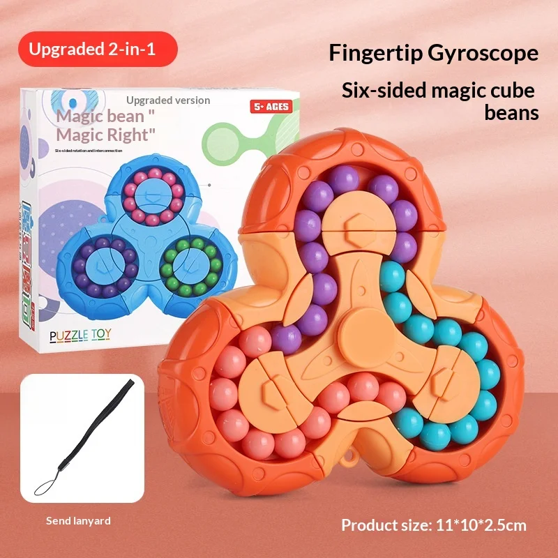 Intelligence Toy Six-Sided Magic Bean Cube Puzzle Decompression Creative Decompression Assembly