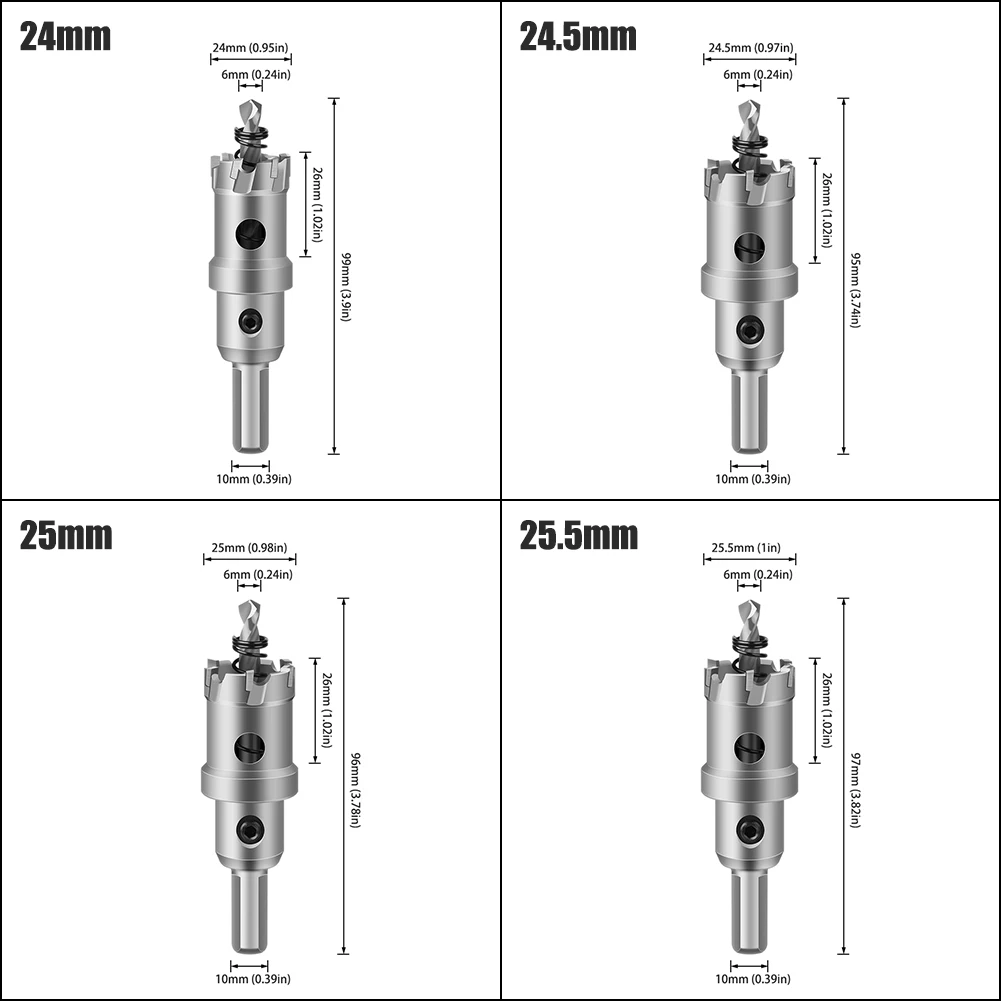 1 Pc 5A Carbide Tip TCT Drill Bit Hole Saw 12-150mm Drill Bit Set Hole Saw Cutter For Stainless Steel Metal Alloy Drilling