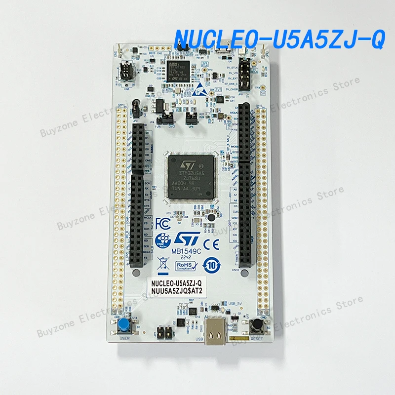 NUCLEO-U5A5ZJ-Q Development Boards & Kits - ARM STM32 Nucleo-144 development board STM32U5A5ZJ MCU, SMPS, Arduino, ST Zio morpho