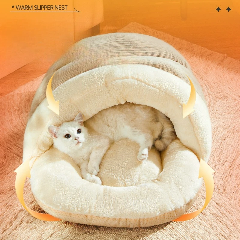 Pet Supplies Winter Sofa Bed for Cats Warm Pet House for Winter Warm Dog Nest for Small Dogs Puppy Cushion