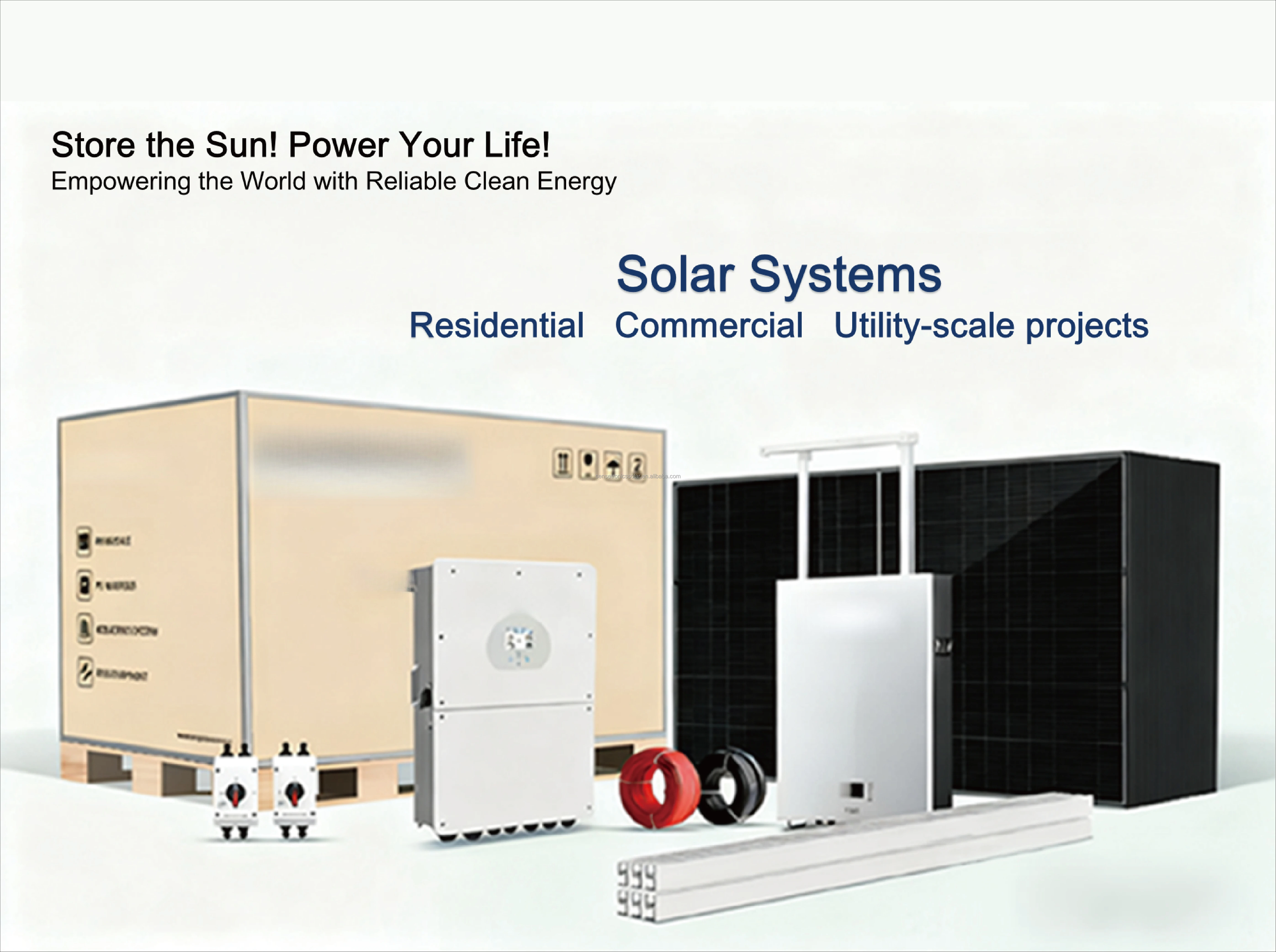 Deye 8KW Hybrid Inverter All-in-One Solar Energy System  Complete Kit with LiFePO4 Battery and Jinko Solar Panel for Solar Home