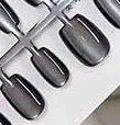 30Pcs Different Size Short Press On Nails Cat Eyes Decoration Wearable False Nails Full Cover Nail Tips Art