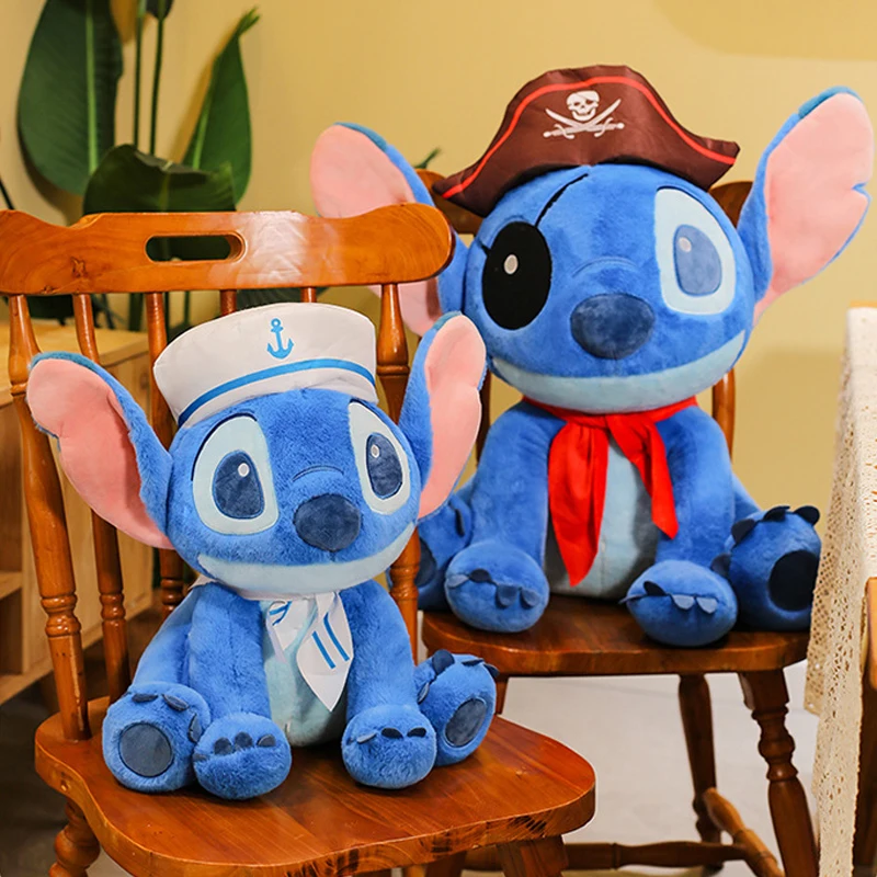 

30/60cm Pirate Lilo and Stitch Disney Plush Toys Cartoon Anime Stuffed Kawaii Soft Stich Doll Plushie Kids Birthday Gifts Xmas