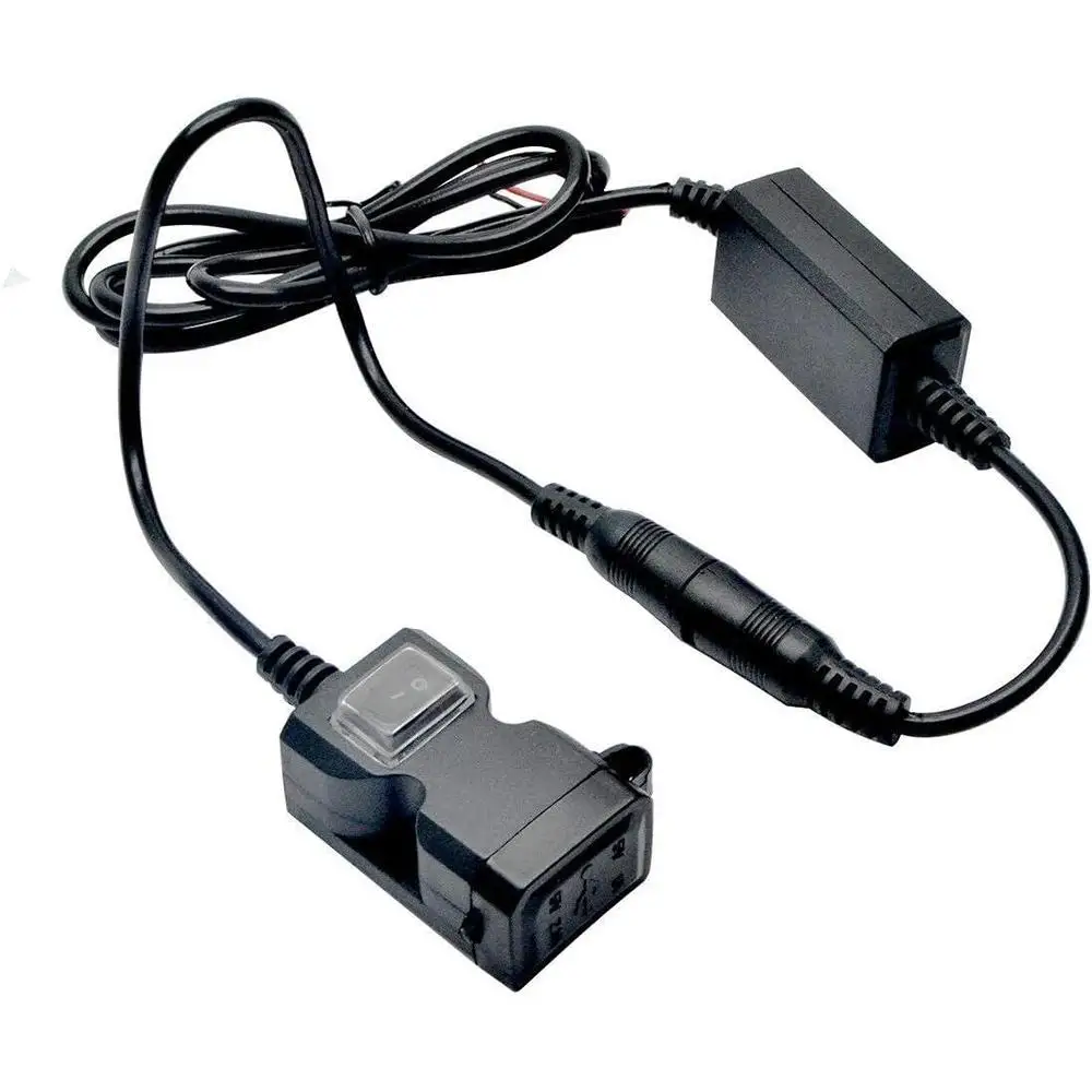 12V Motorcycle Handlebar Charger Adapter Dual USB Waterproof Power Supply Socket For iphone samsung huawei