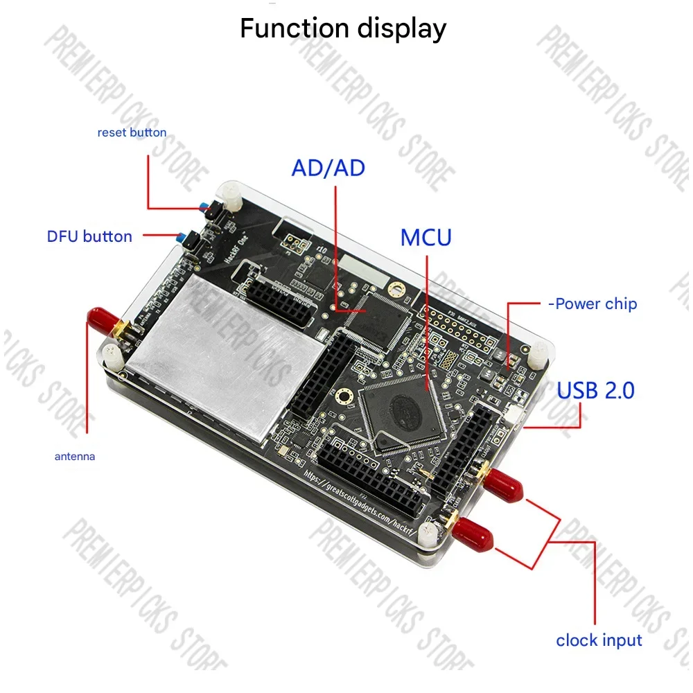 HackRF One (1MHz-6GHz) 10DBM Software Radio SDR Communication Experimental Platform