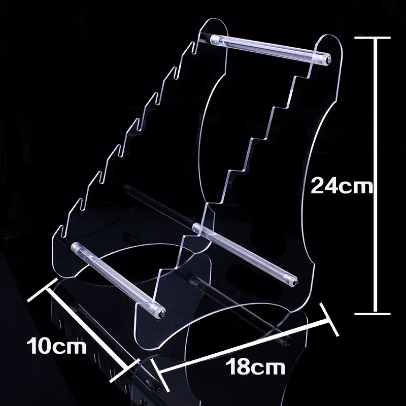 High-grade acrylic transparent knife display stand, display row of shelves