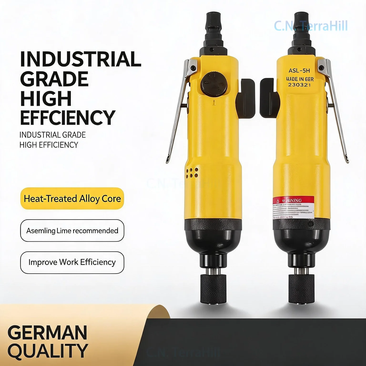 Pneumatic Screwdriver Air Tool Industrial Grade 5H 6H 8H Torque Straight Type