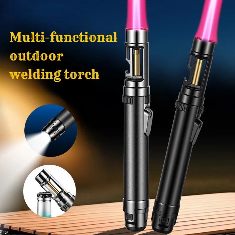 

High Quality Windproof Ignition Gun Cigar Lighter Pilot Handle Portable Outdoor Camping BBQ Emergency Lighter