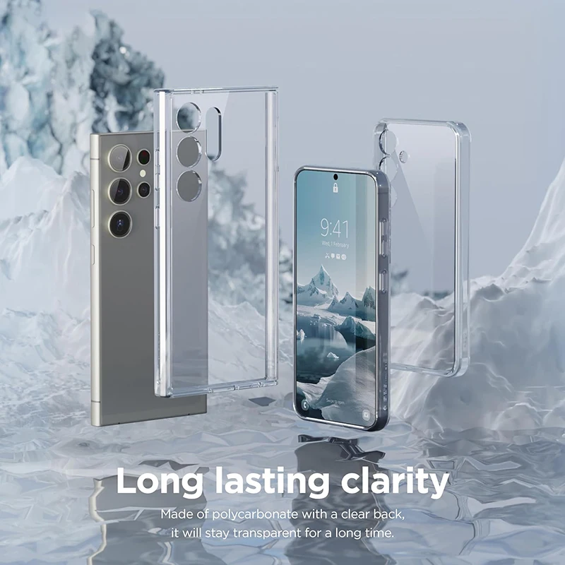 Ultra Thin Clear Silicone Soft TPU Case For Samsung Galaxy S25 Ultra S24 S23 S21 S20 FE S22 Ultra Plus  Capa Cover Bumper