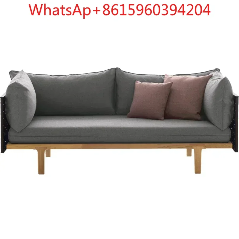 Custom-made outdoor sofa combination rattan sofa chair outdoor solid wood hotel small coffee table accommodation furniture