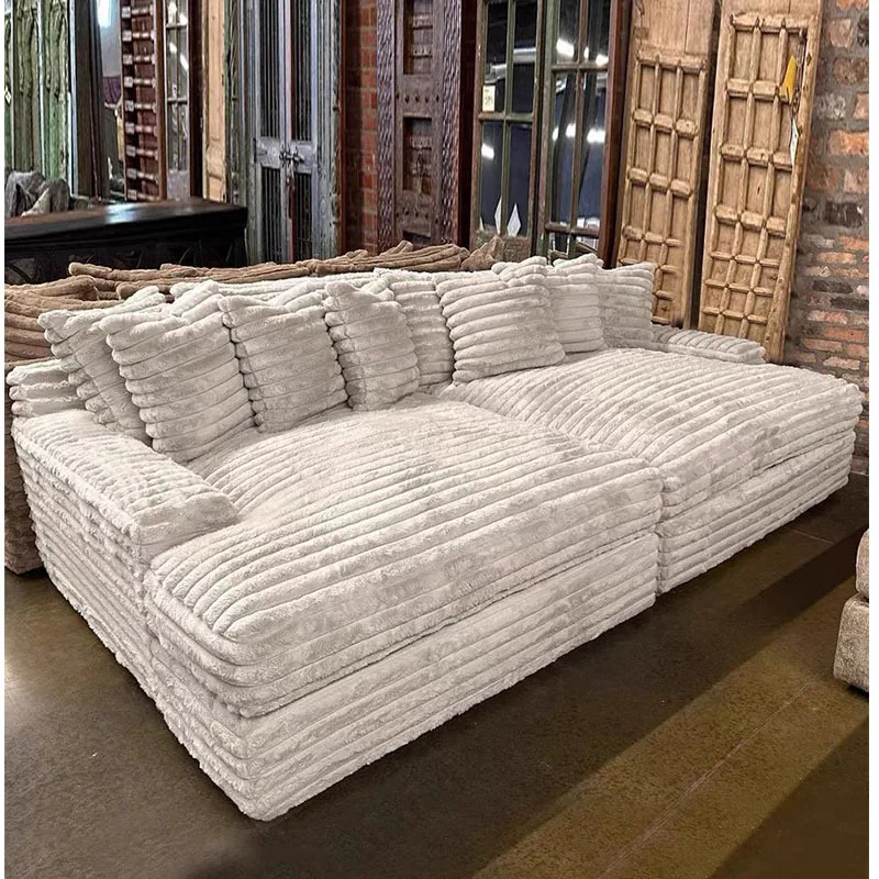 Sofá de compresión Kehui Sofá de compresión de esponja de salón doble Matra sellado completo