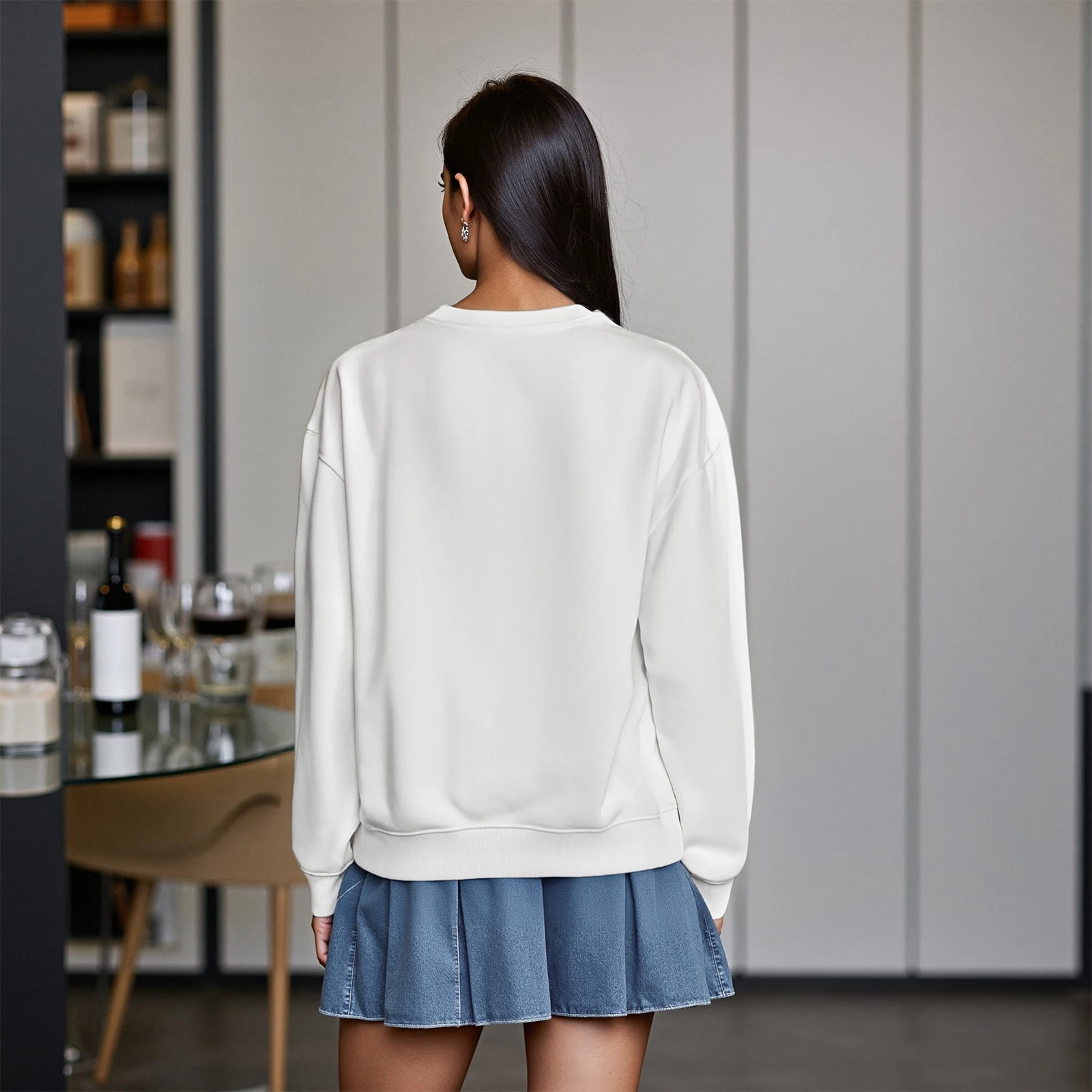 Sudaderas con gráficos Harajuku para mujer, jersey informal holgado de manga larga con cuello redondo, sudaderas informales, Tops, ropa de calle, primavera y otoño