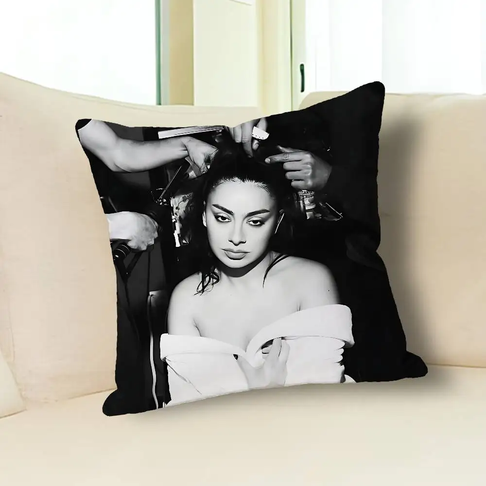 C-Charli Xcx Music Fashion Film Various Sizes Square Pillow Case For Car Home Bedchamber Decor Custom Valentine gift